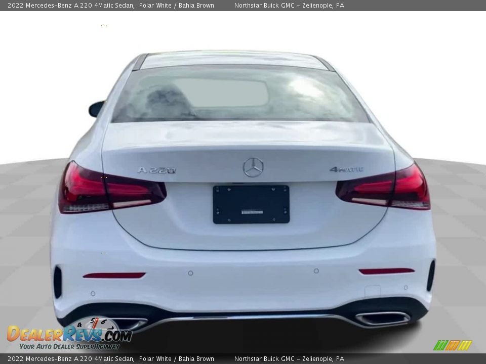 2022 Mercedes-Benz A 220 4Matic Sedan Polar White / Bahia Brown Photo #7