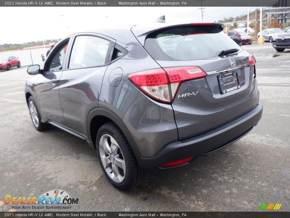 2021 Honda HR-V LX AWD Modern Steel Metallic / Black Photo #7