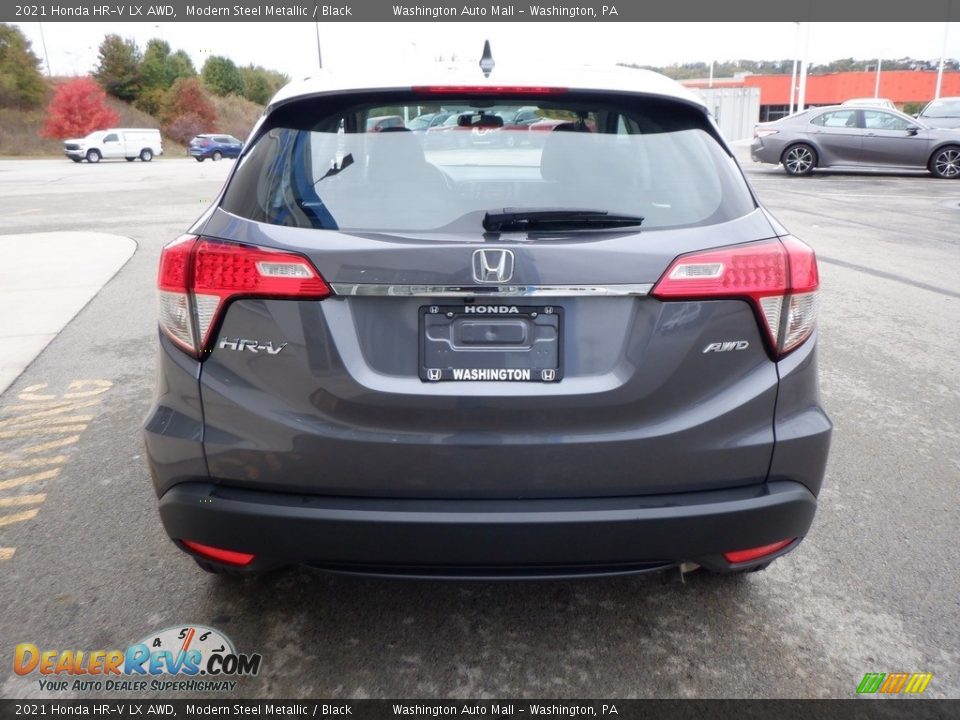 2021 Honda HR-V LX AWD Modern Steel Metallic / Black Photo #8