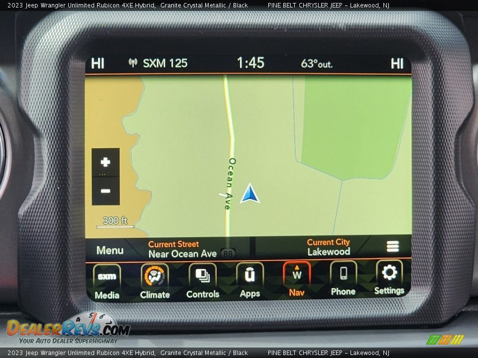 Navigation of 2023 Jeep Wrangler Unlimited Rubicon 4XE Hybrid Photo #13
