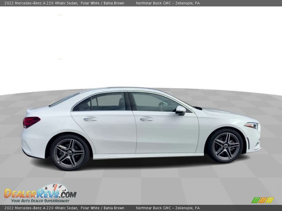 2022 Mercedes-Benz A 220 4Matic Sedan Polar White / Bahia Brown Photo #9