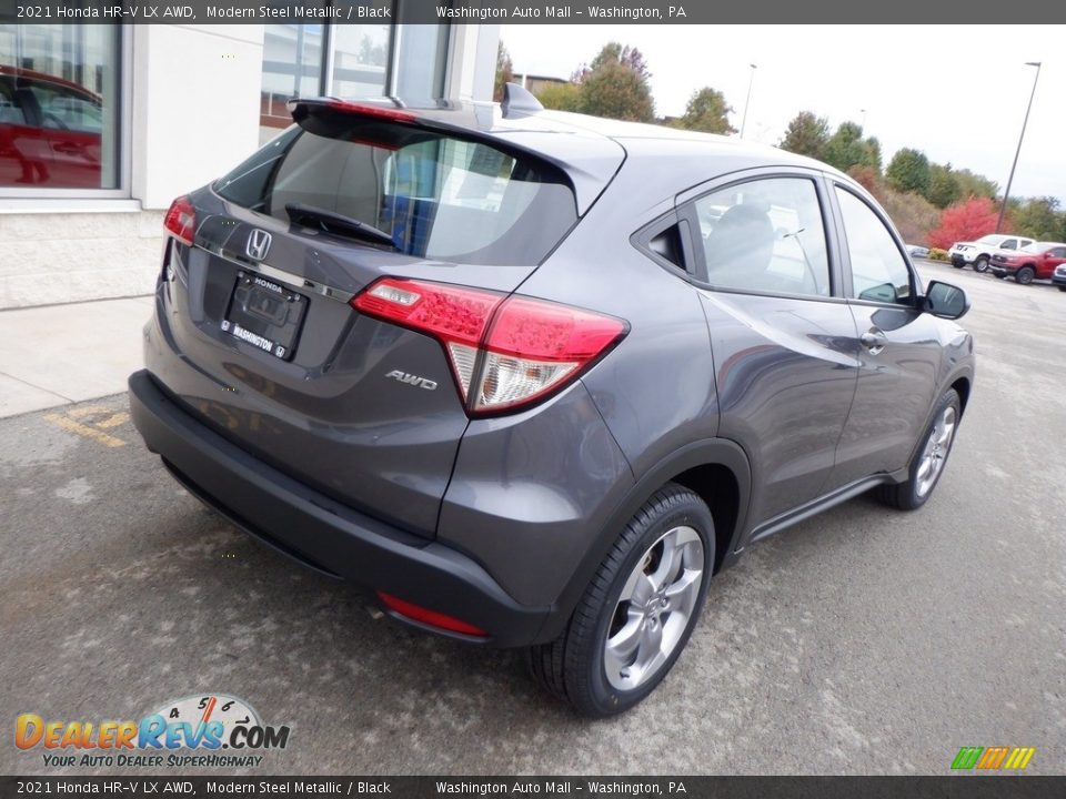 2021 Honda HR-V LX AWD Modern Steel Metallic / Black Photo #9