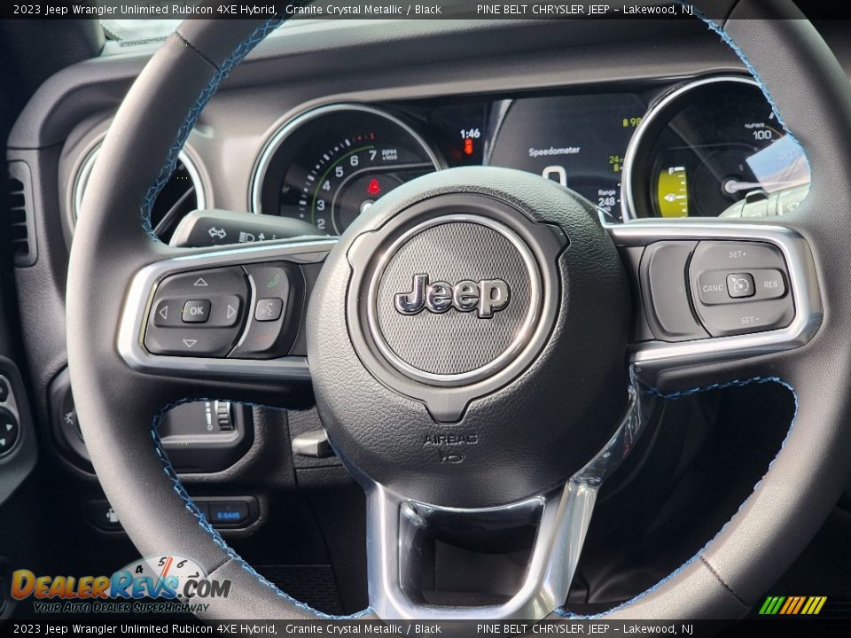 2023 Jeep Wrangler Unlimited Rubicon 4XE Hybrid Steering Wheel Photo #14