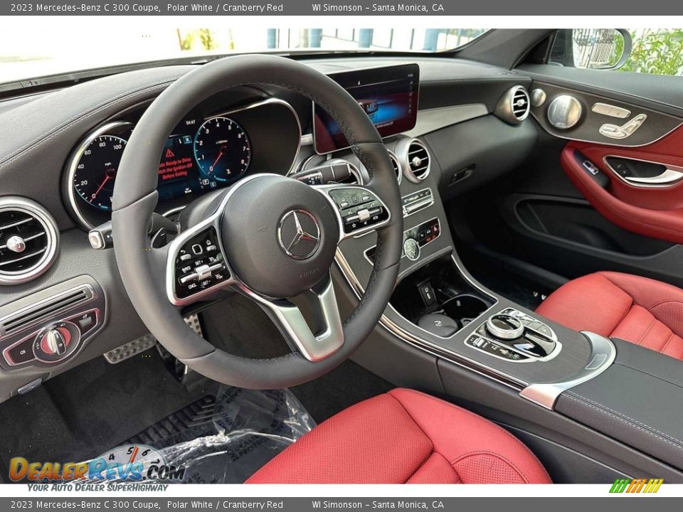 Cranberry Red Interior - 2023 Mercedes-Benz C 300 Coupe Photo #7