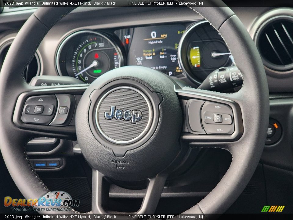2023 Jeep Wrangler Unlimited Willys 4XE Hybrid Steering Wheel Photo #12