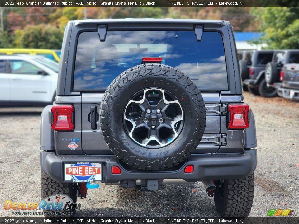 2023 Jeep Wrangler Unlimited Rubicon 4XE Hybrid Granite Crystal Metallic / Black Photo #6