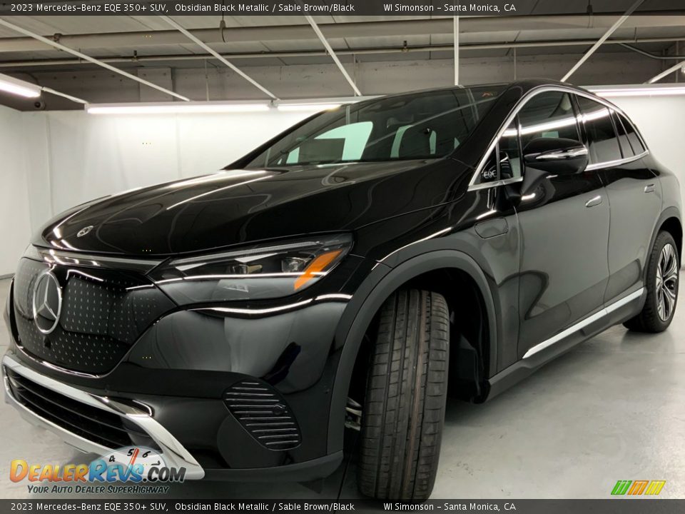 2023 Mercedes-Benz EQE 350+ SUV Obsidian Black Metallic / Sable Brown/Black Photo #7