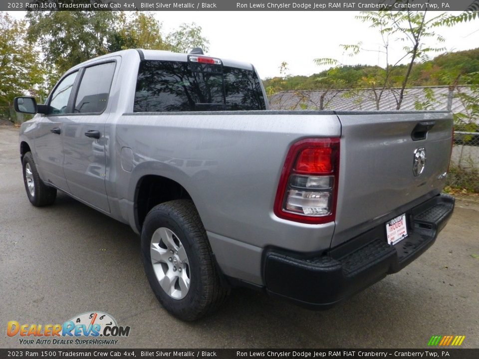 2023 Ram 1500 Tradesman Crew Cab 4x4 Billet Silver Metallic / Black Photo #3