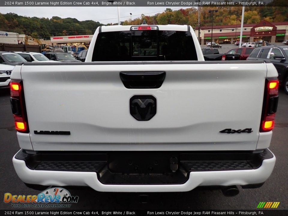 2024 Ram 1500 Laramie Night Edition Crew Cab 4x4 Bright White / Black Photo #4