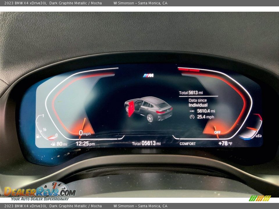 2023 BMW X4 xDrive30i Gauges Photo #22