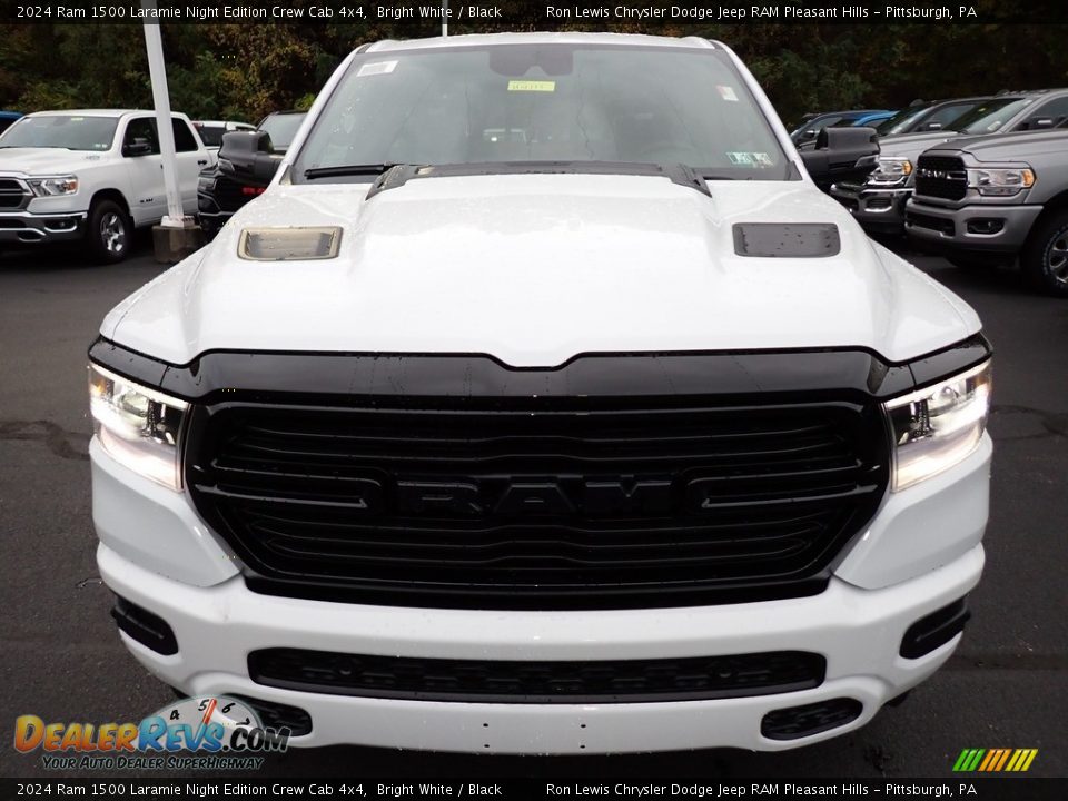 2024 Ram 1500 Laramie Night Edition Crew Cab 4x4 Bright White / Black Photo #9