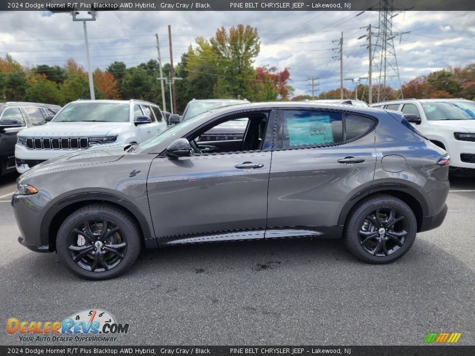 Gray Cray 2024 Dodge Hornet R/T Plus Blacktop AWD Hybrid Photo #3