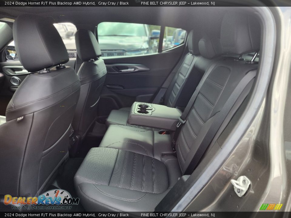 Rear Seat of 2024 Dodge Hornet R/T Plus Blacktop AWD Hybrid Photo #7