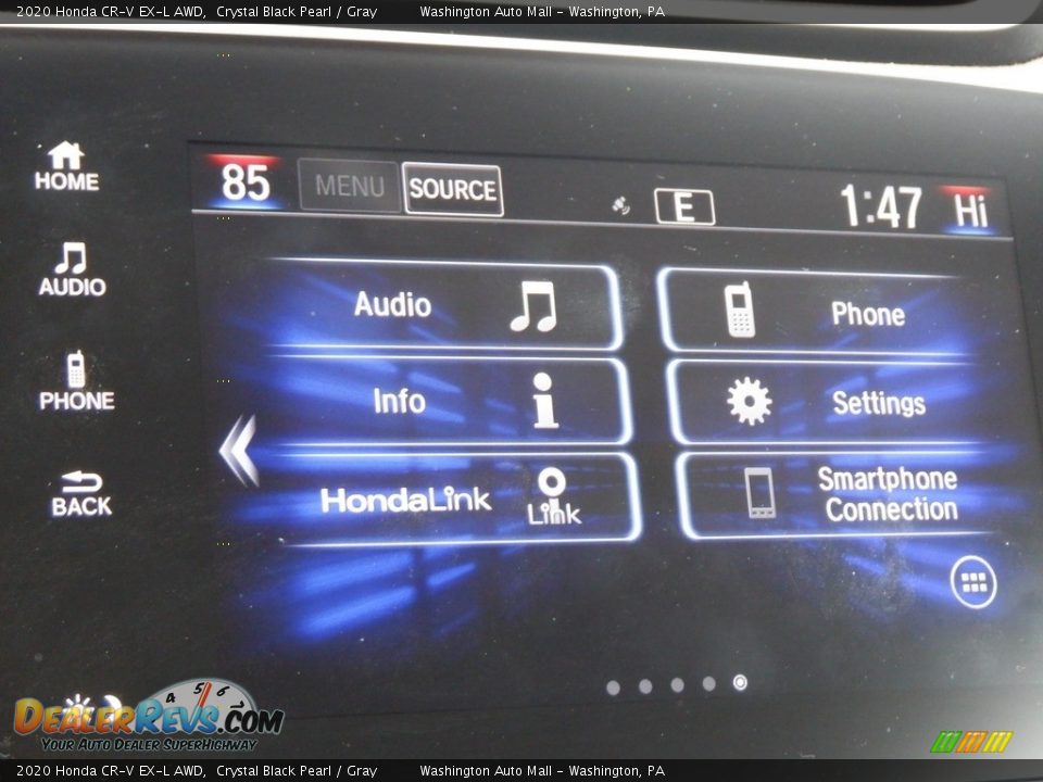 2020 Honda CR-V EX-L AWD Crystal Black Pearl / Gray Photo #7