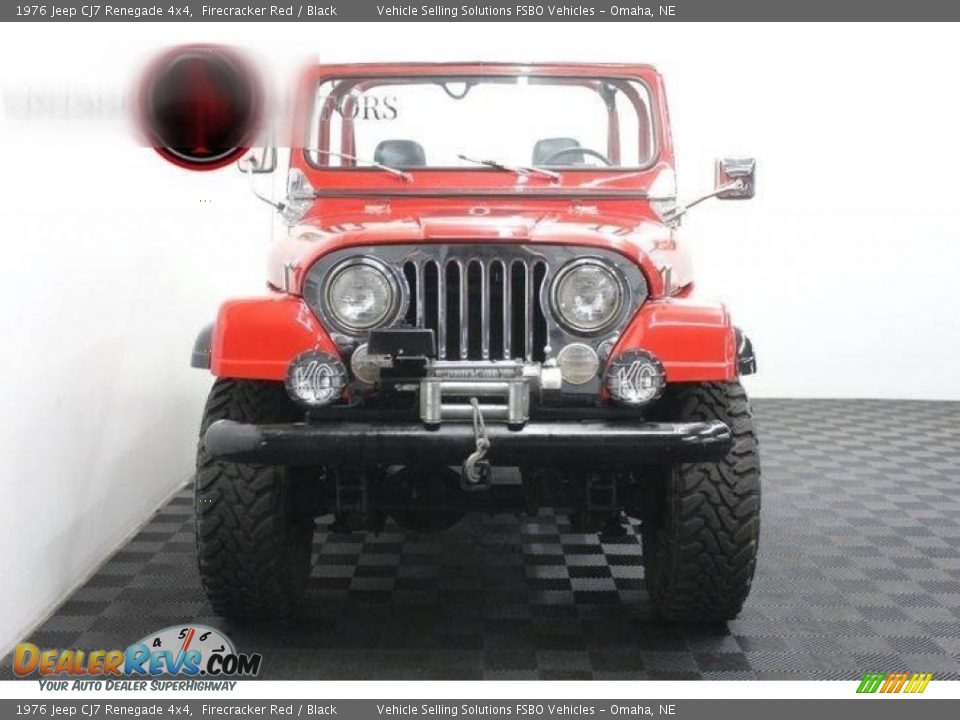 1976 Jeep CJ7 Renegade 4x4 Firecracker Red / Black Photo #2