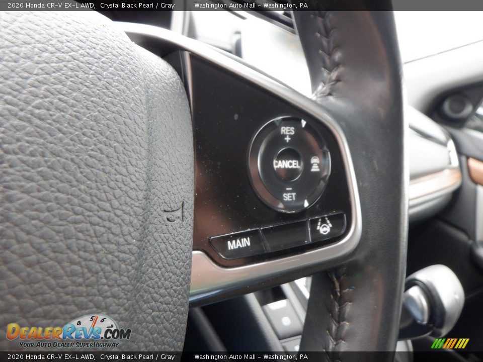2020 Honda CR-V EX-L AWD Crystal Black Pearl / Gray Photo #12
