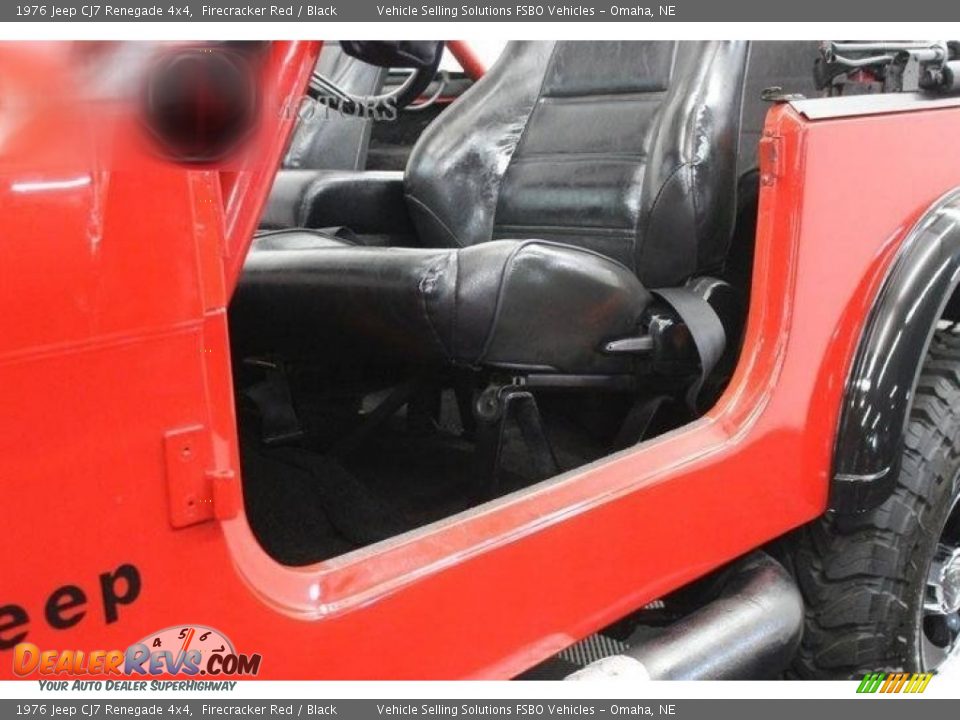 1976 Jeep CJ7 Renegade 4x4 Firecracker Red / Black Photo #5