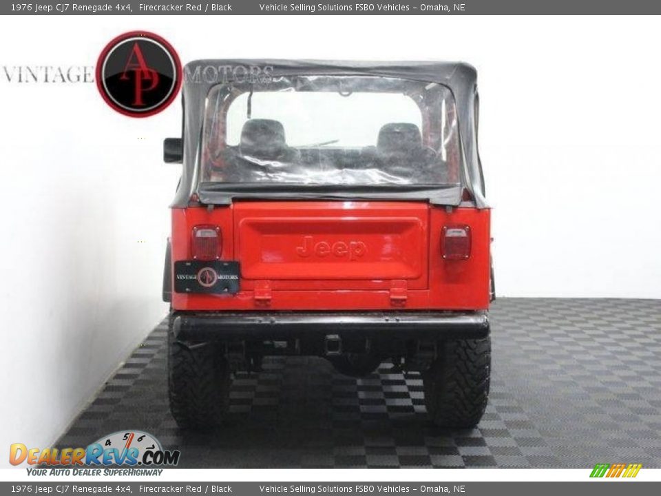 1976 Jeep CJ7 Renegade 4x4 Firecracker Red / Black Photo #14