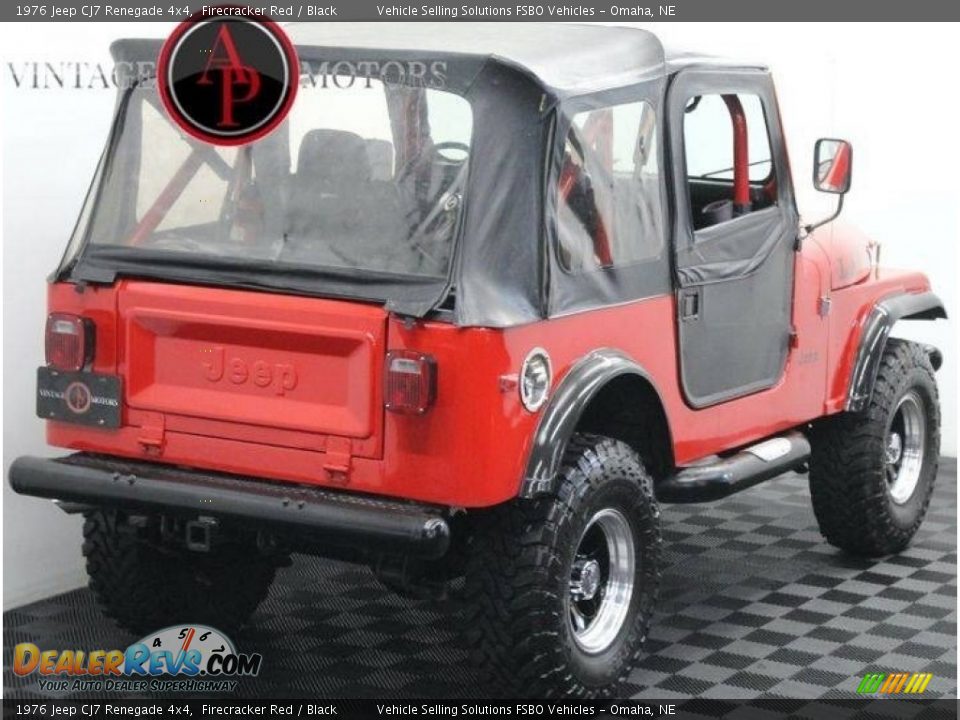 1976 Jeep CJ7 Renegade 4x4 Firecracker Red / Black Photo #17