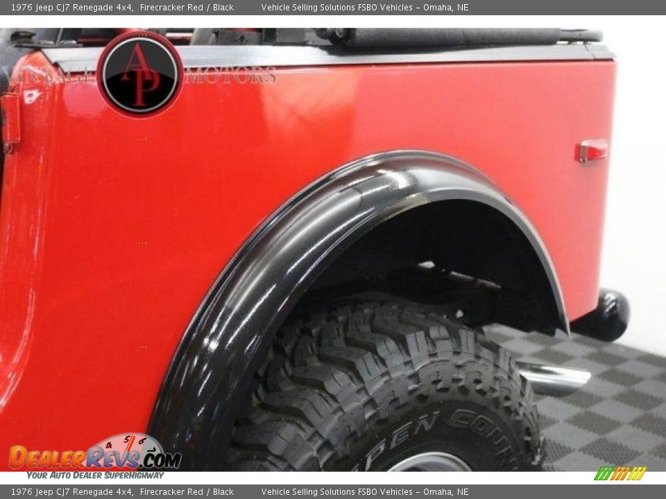 1976 Jeep CJ7 Renegade 4x4 Firecracker Red / Black Photo #18