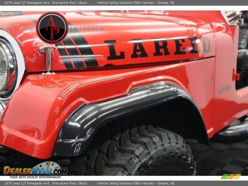 1976 Jeep CJ7 Renegade 4x4 Firecracker Red / Black Photo #20