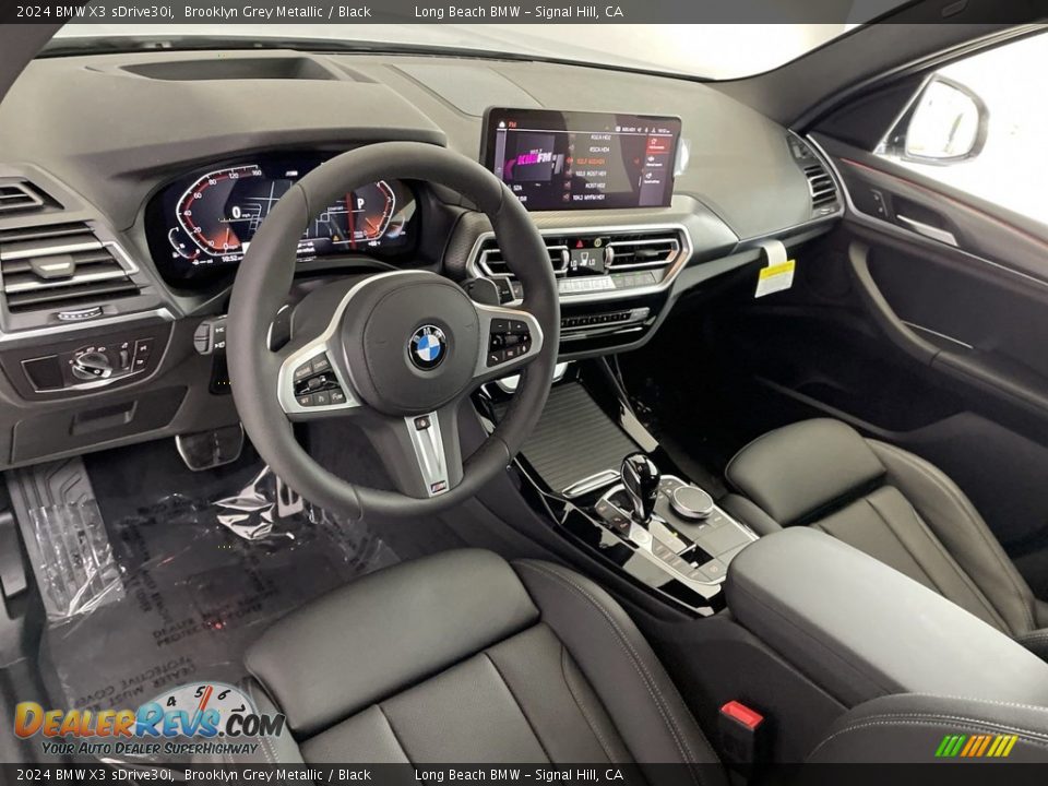 Black Interior - 2024 BMW X3 sDrive30i Photo #12