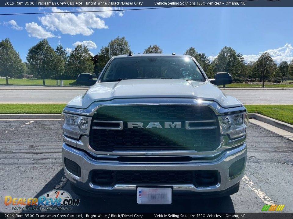 2019 Ram 3500 Tradesman Crew Cab 4x4 Bright White / Black/Diesel Gray Photo #2