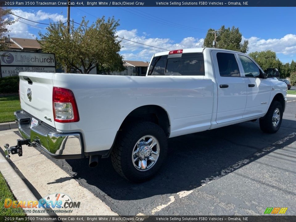 2019 Ram 3500 Tradesman Crew Cab 4x4 Bright White / Black/Diesel Gray Photo #4