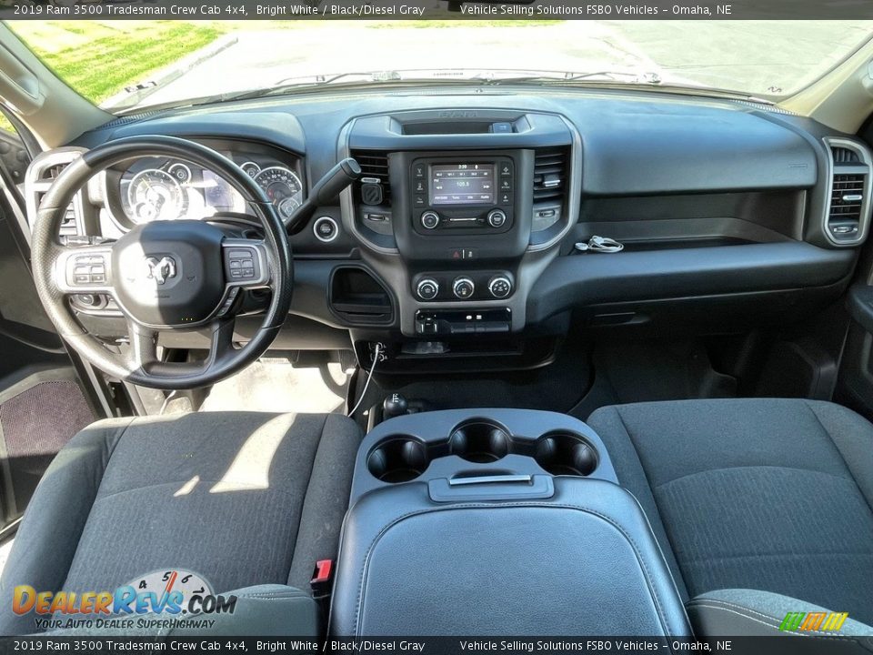 2019 Ram 3500 Tradesman Crew Cab 4x4 Bright White / Black/Diesel Gray Photo #5