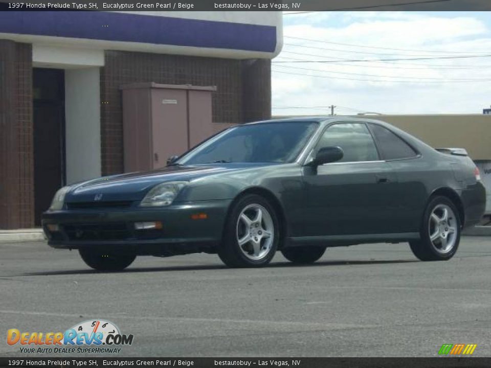 1997 Honda Prelude Type SH Eucalyptus Green Pearl / Beige Photo #2