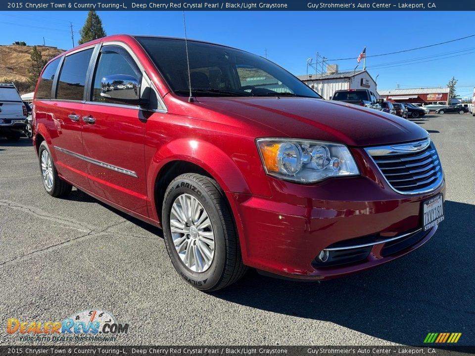 2015 Chrysler Town & Country Touring-L Deep Cherry Red Crystal Pearl / Black/Light Graystone Photo #1