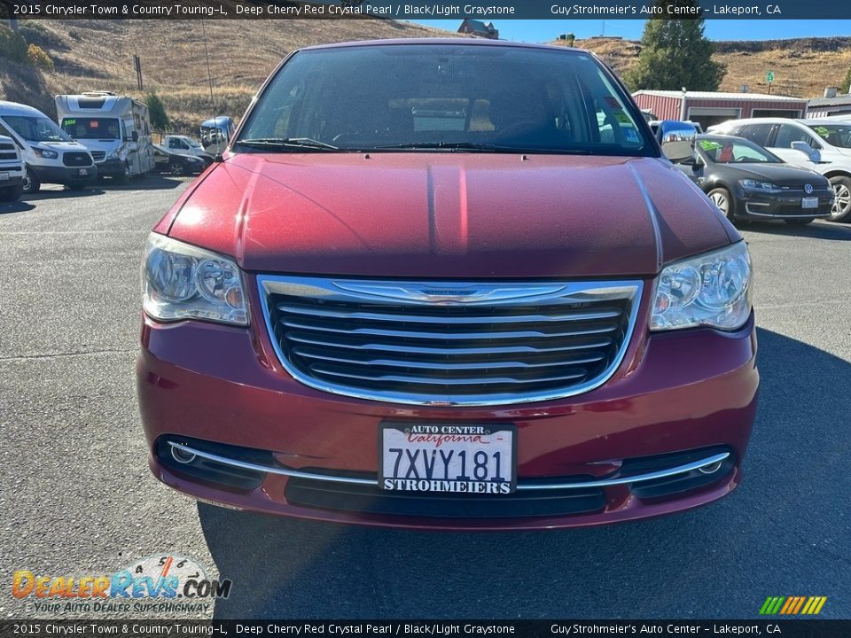 2015 Chrysler Town & Country Touring-L Deep Cherry Red Crystal Pearl / Black/Light Graystone Photo #2