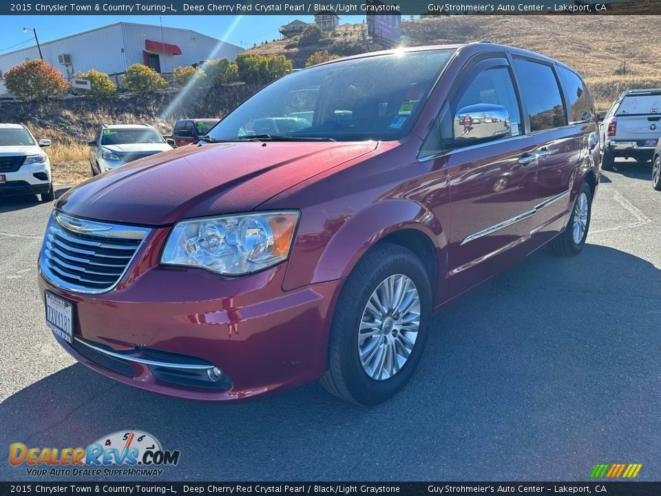 2015 Chrysler Town & Country Touring-L Deep Cherry Red Crystal Pearl / Black/Light Graystone Photo #3