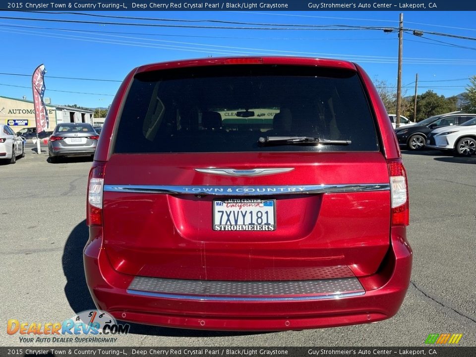 2015 Chrysler Town & Country Touring-L Deep Cherry Red Crystal Pearl / Black/Light Graystone Photo #5