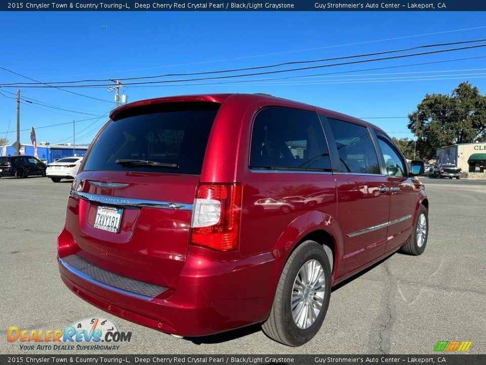 2015 Chrysler Town & Country Touring-L Deep Cherry Red Crystal Pearl / Black/Light Graystone Photo #6