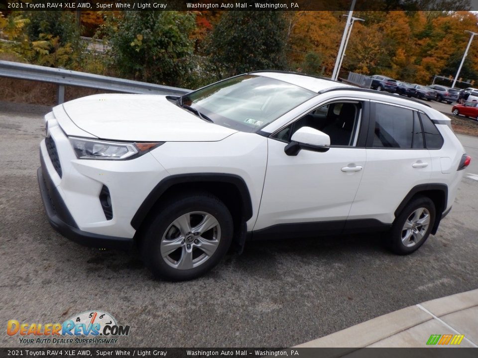 Super White 2021 Toyota RAV4 XLE AWD Photo #6