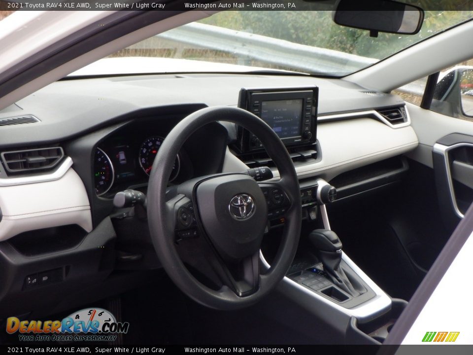 2021 Toyota RAV4 XLE AWD Super White / Light Gray Photo #12