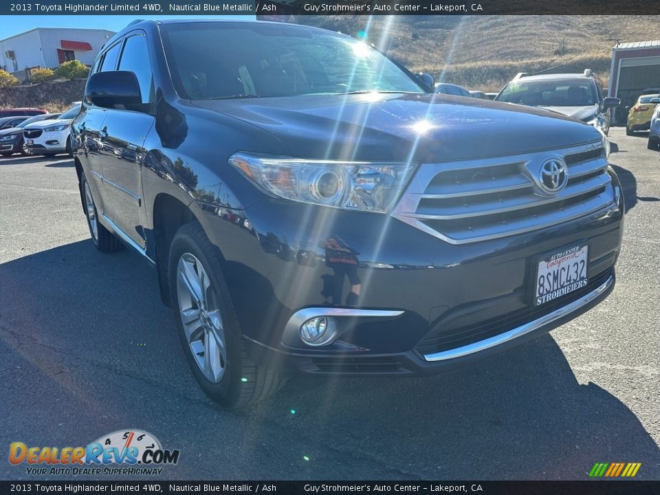 2013 Toyota Highlander Limited 4WD Nautical Blue Metallic / Ash Photo #1