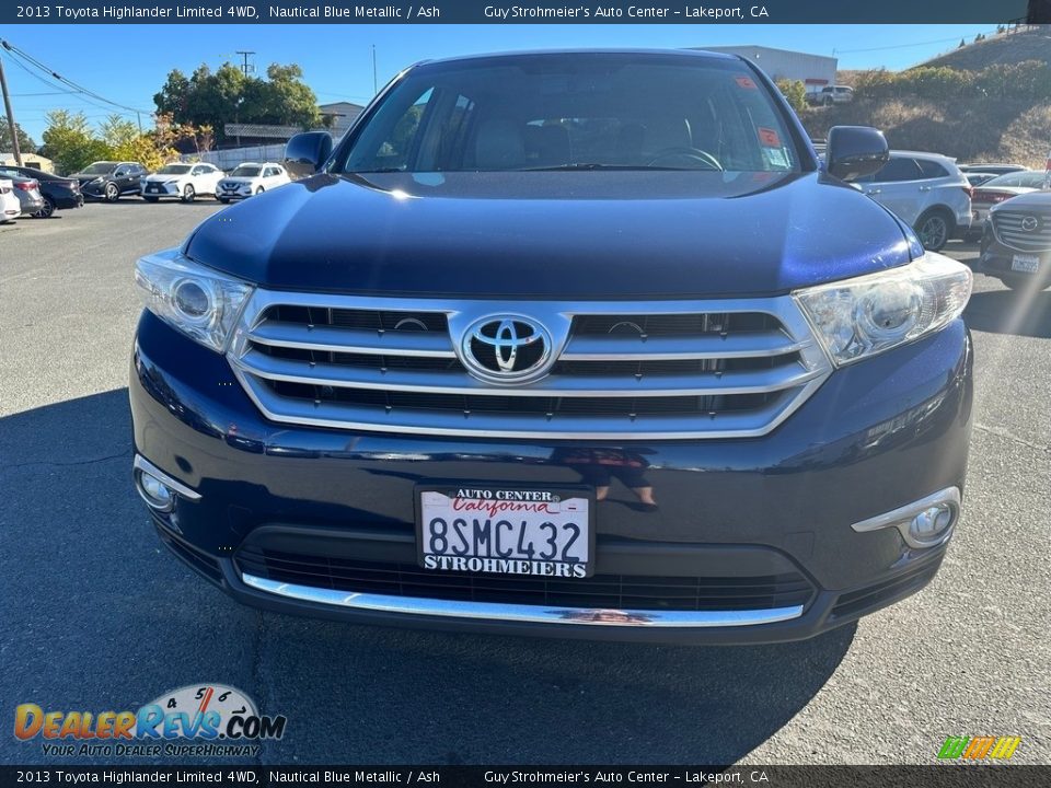 2013 Toyota Highlander Limited 4WD Nautical Blue Metallic / Ash Photo #2