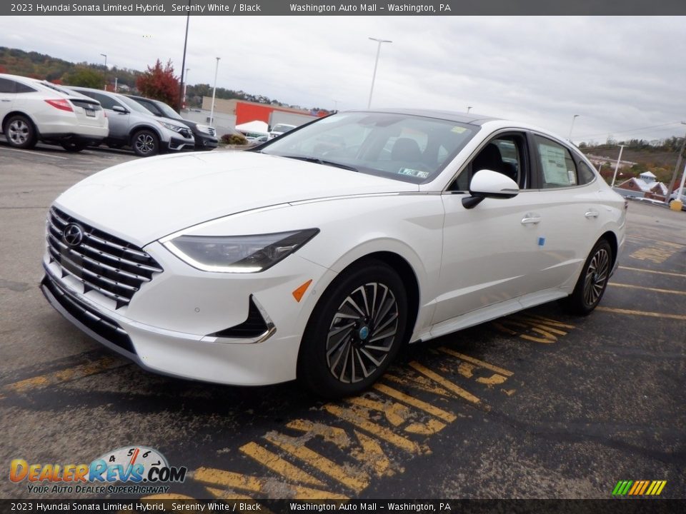 Serenity White 2023 Hyundai Sonata Limited Hybrid Photo #4