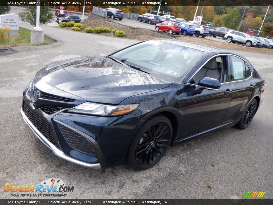 2021 Toyota Camry XSE Galactic Aqua Mica / Black Photo #6