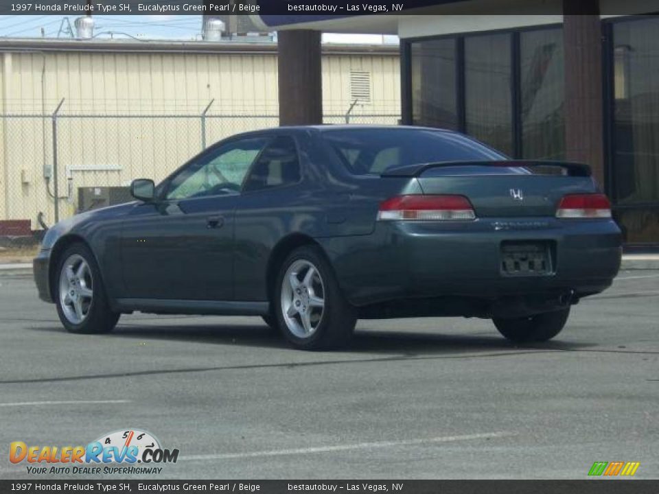 1997 Honda Prelude Type SH Eucalyptus Green Pearl / Beige Photo #8