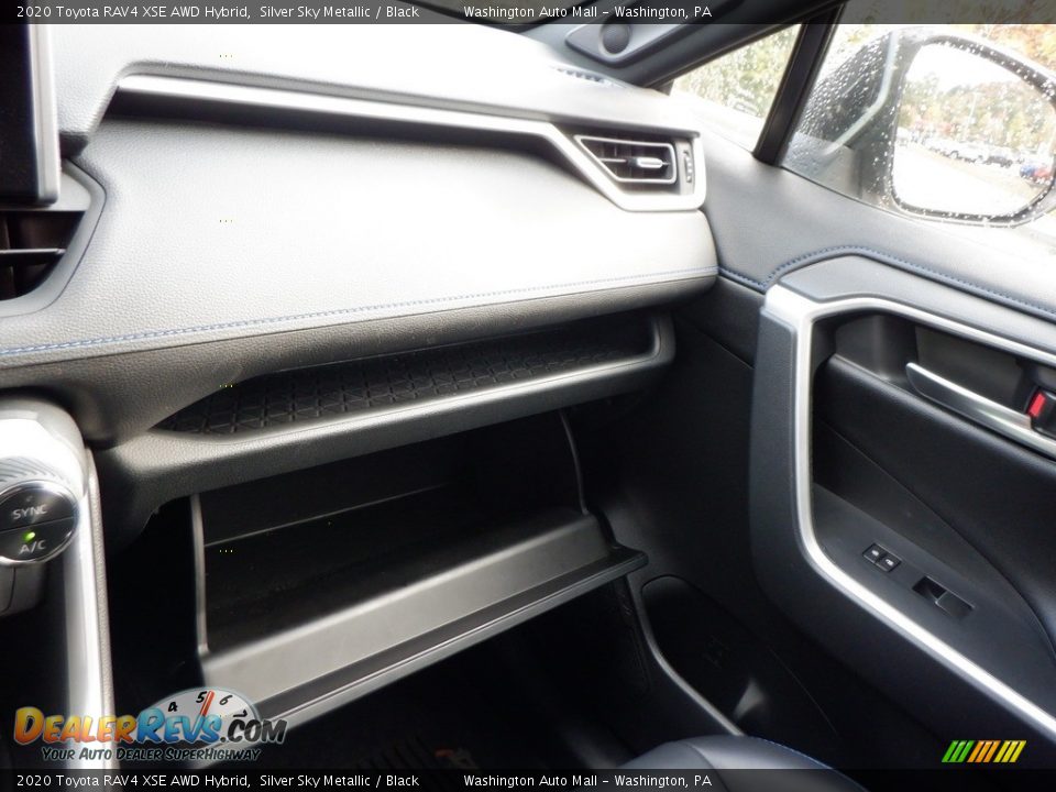 2020 Toyota RAV4 XSE AWD Hybrid Silver Sky Metallic / Black Photo #35