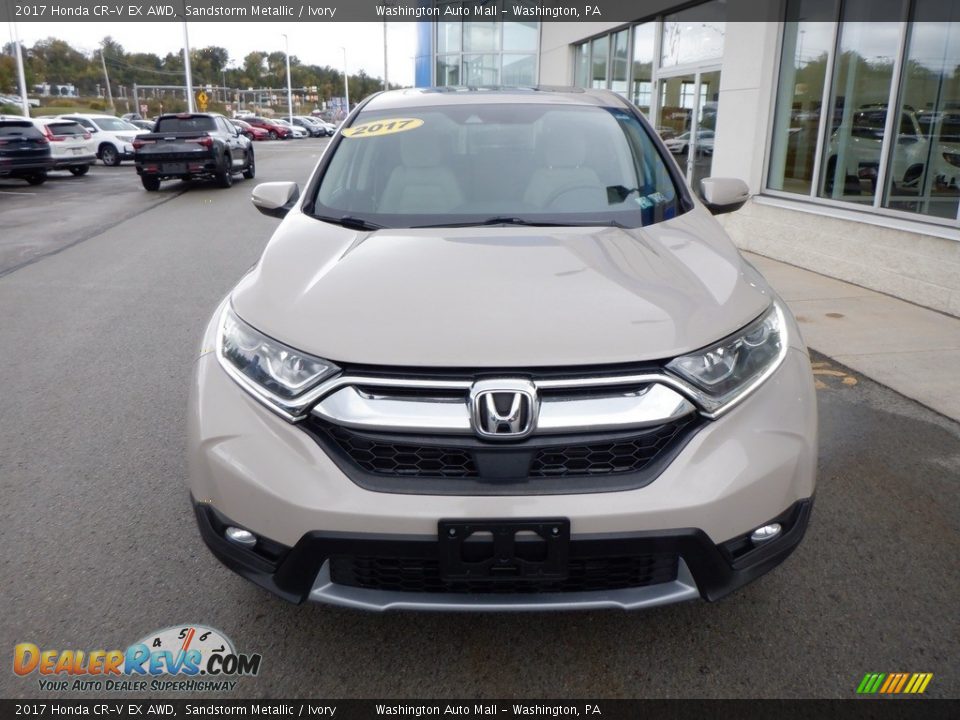 2017 Honda CR-V EX AWD Sandstorm Metallic / Ivory Photo #14