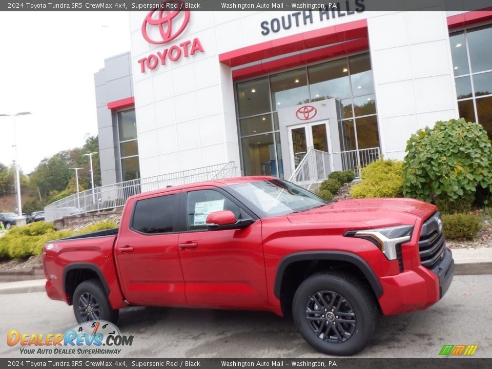 2024 Toyota Tundra SR5 CrewMax 4x4 Supersonic Red / Black Photo #2