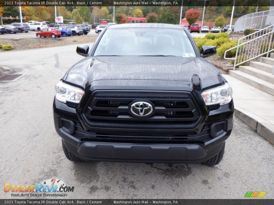 2023 Toyota Tacoma SR Double Cab 4x4 Black / Cement Photo #4