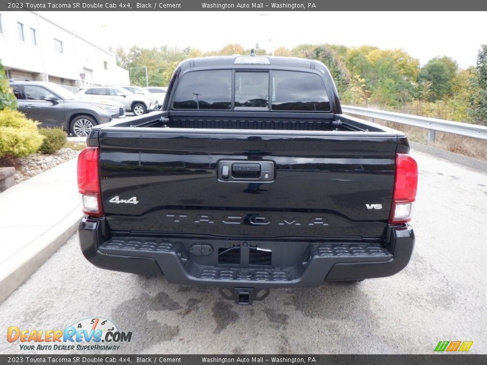 2023 Toyota Tacoma SR Double Cab 4x4 Black / Cement Photo #6