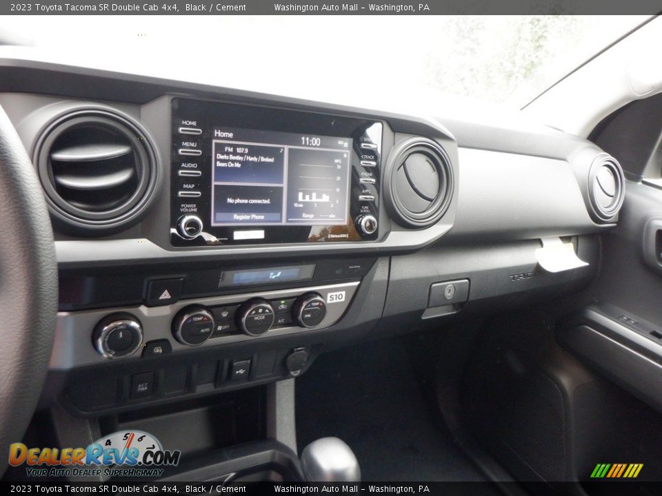 Dashboard of 2023 Toyota Tacoma SR Double Cab 4x4 Photo #17