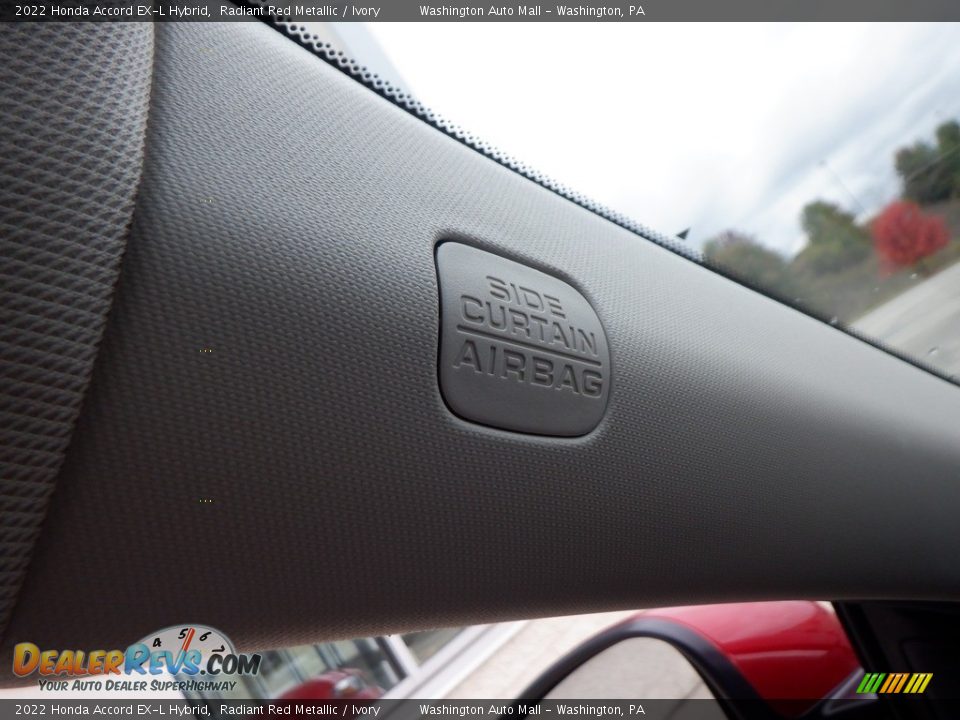 2022 Honda Accord EX-L Hybrid Radiant Red Metallic / Ivory Photo #26