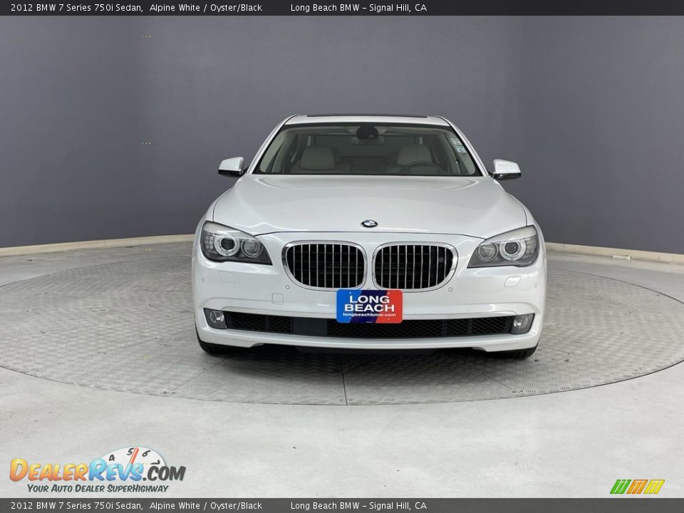 2012 BMW 7 Series 750i Sedan Alpine White / Oyster/Black Photo #2